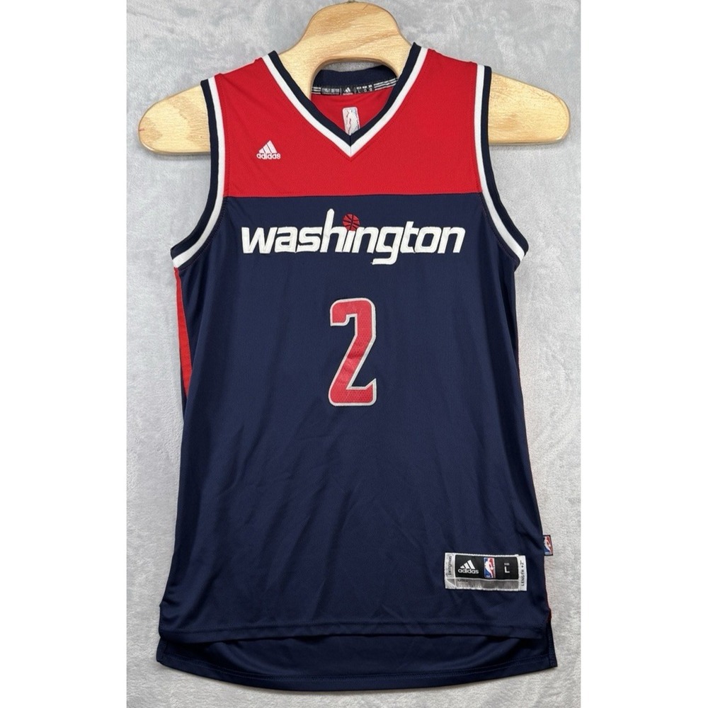 Adidas Washington Wizards John Wall #2 Basketball NBA Jersey Men's Size L +2